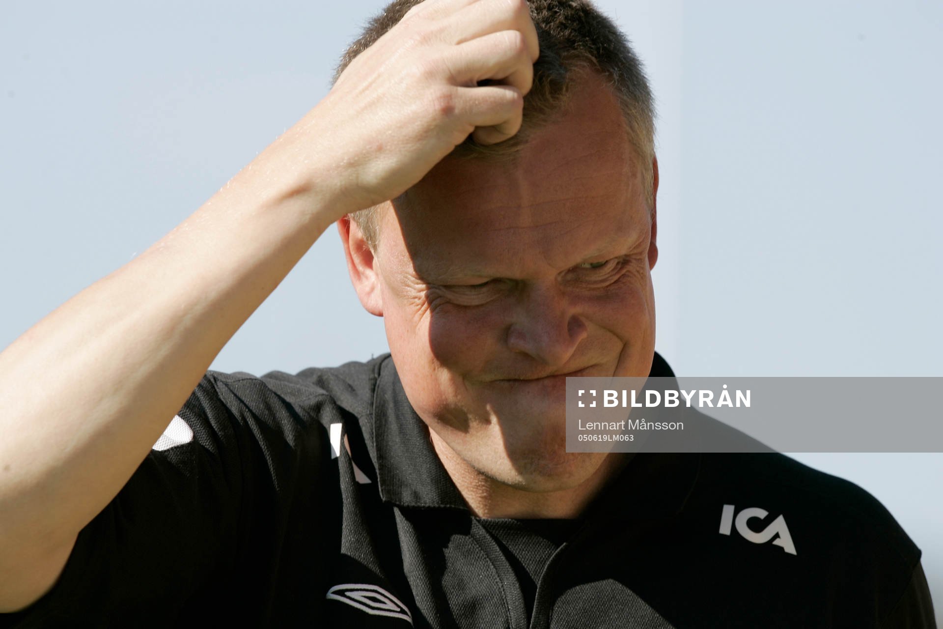Jan Andersson, tränare, Halmstad, bekymrad över förlusten