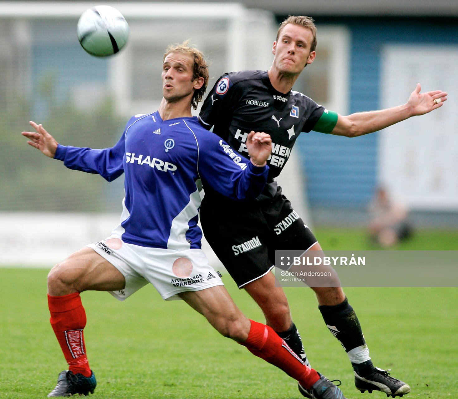 Fotboll, superettan, Åtvidaberg - Norrköping: Imad Shhadeh, Norrköping och Mikael Roth, Norrköping.