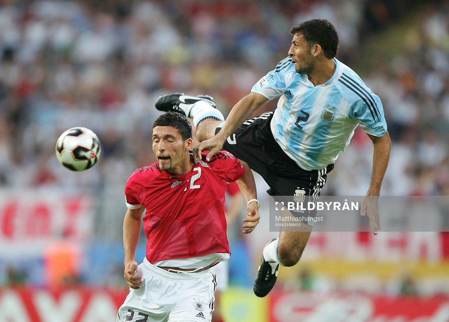 Kevin Kuranyi, Tyskland och Walter Samuel, Argentina