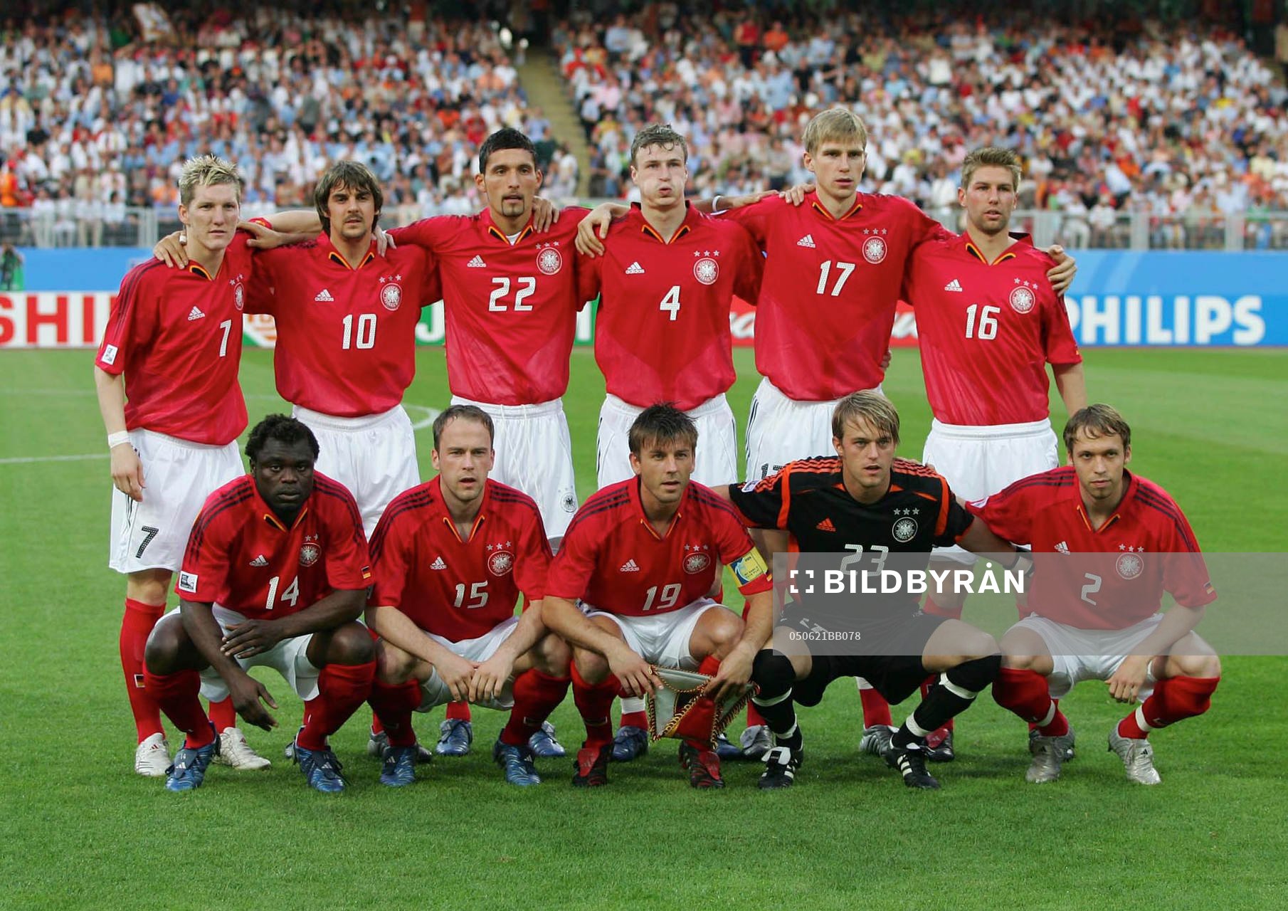  Bastian Schweinsteiger, Sebastian Deisler, Kevin Kuranyi, Robert Huth, Per Mertasacker, Thomas Hitzlsperger