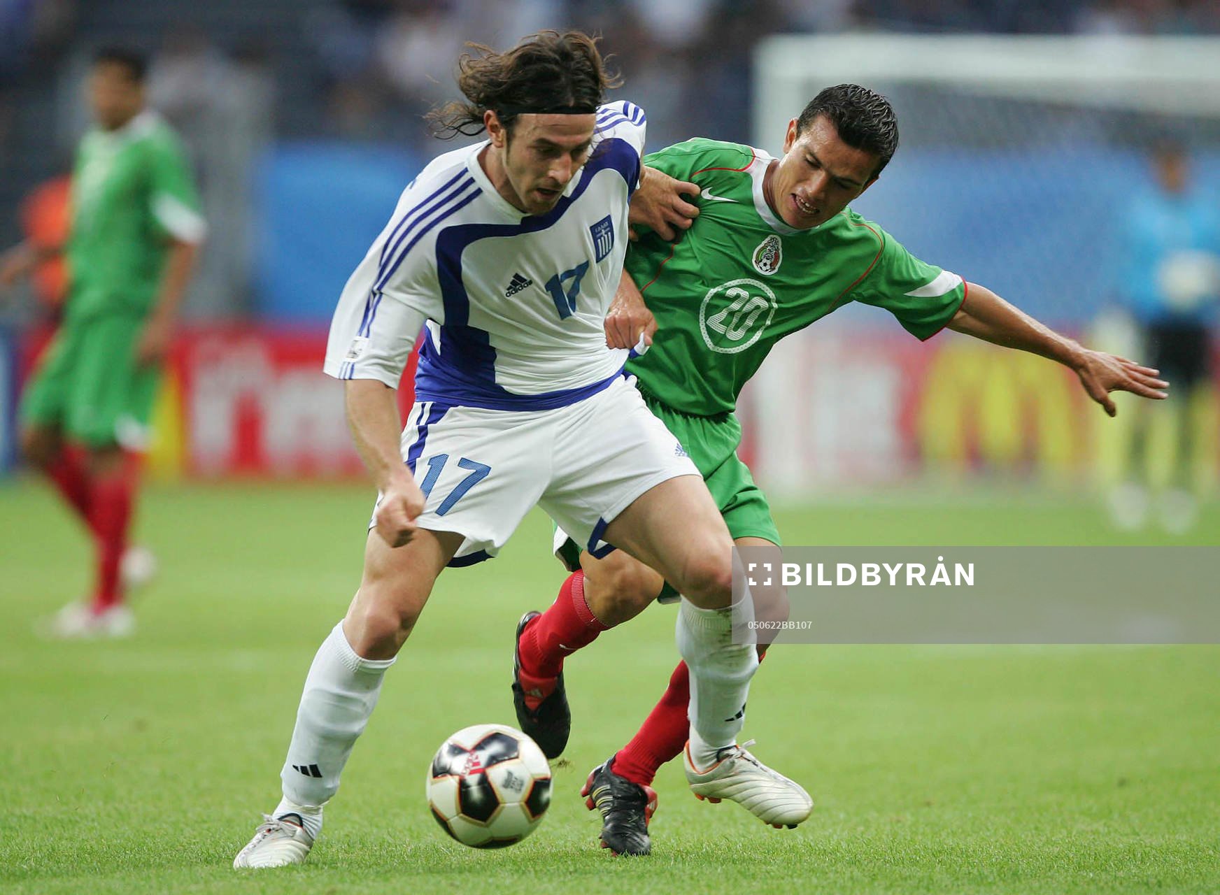 Ioannis Amanatidis, Grekland och Juan Pablo Rodriguez,