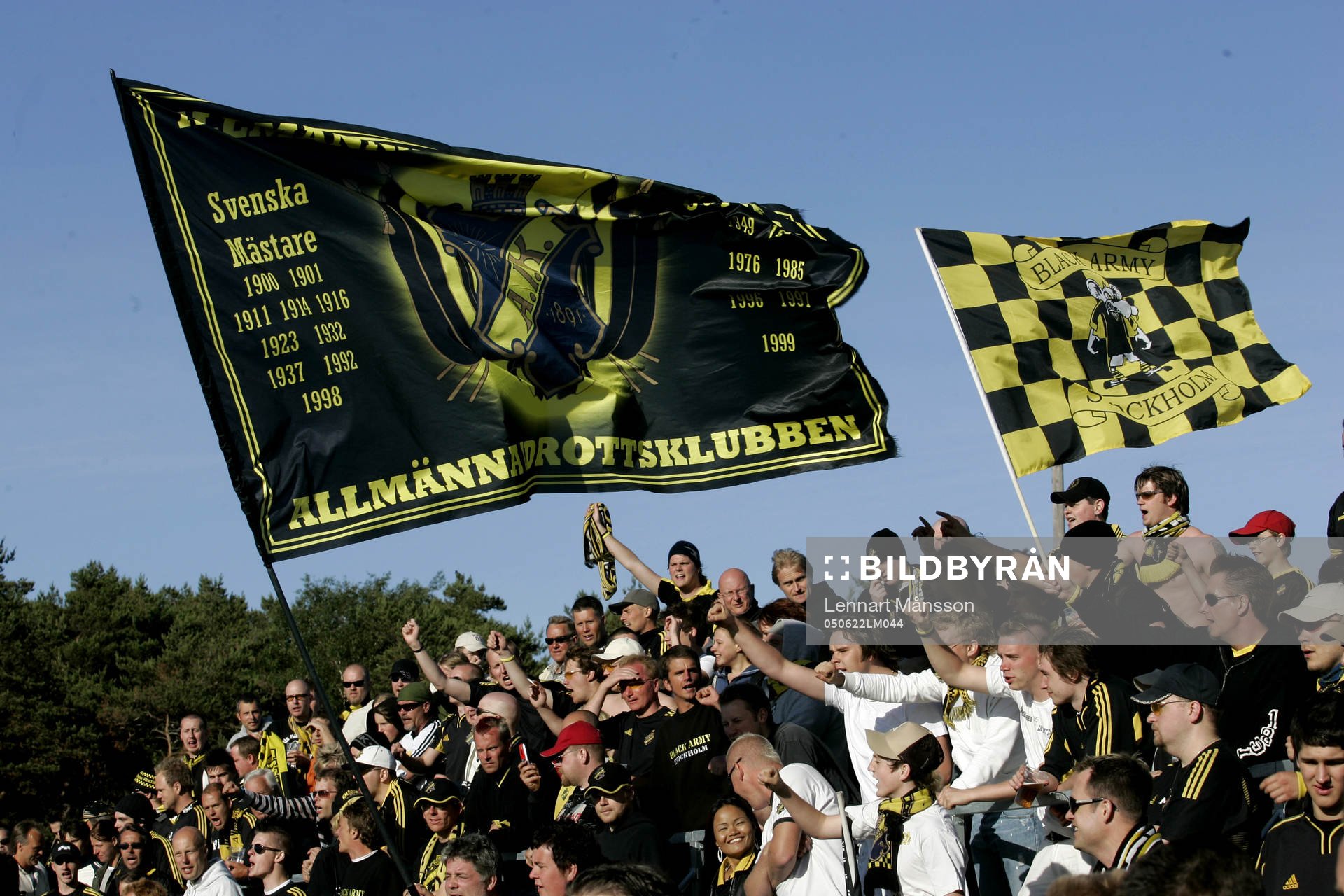 Exemplariska, var betyget på AIK-supportrarna denna dag