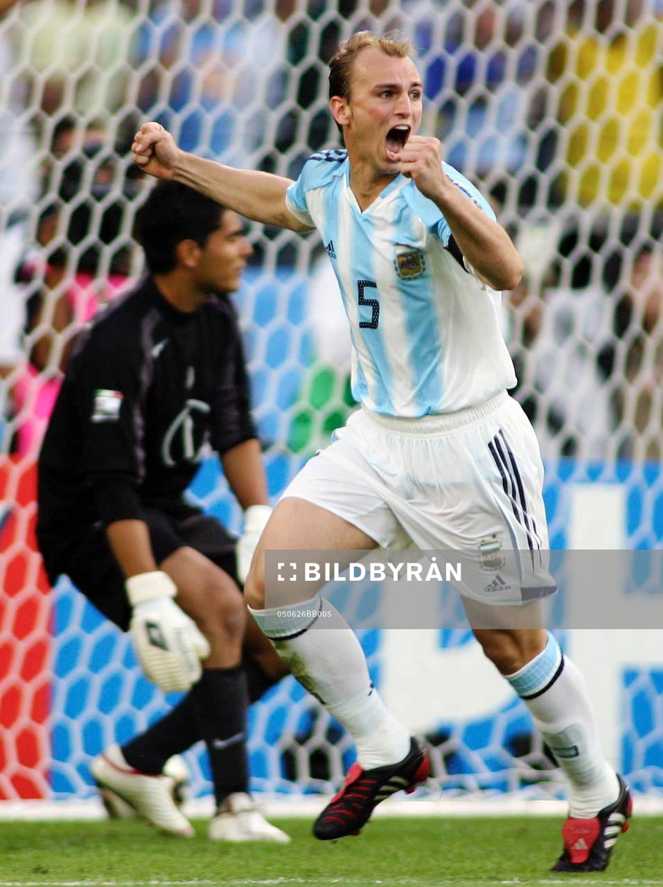  Estaban Cambiasso, Argentina, jubel.