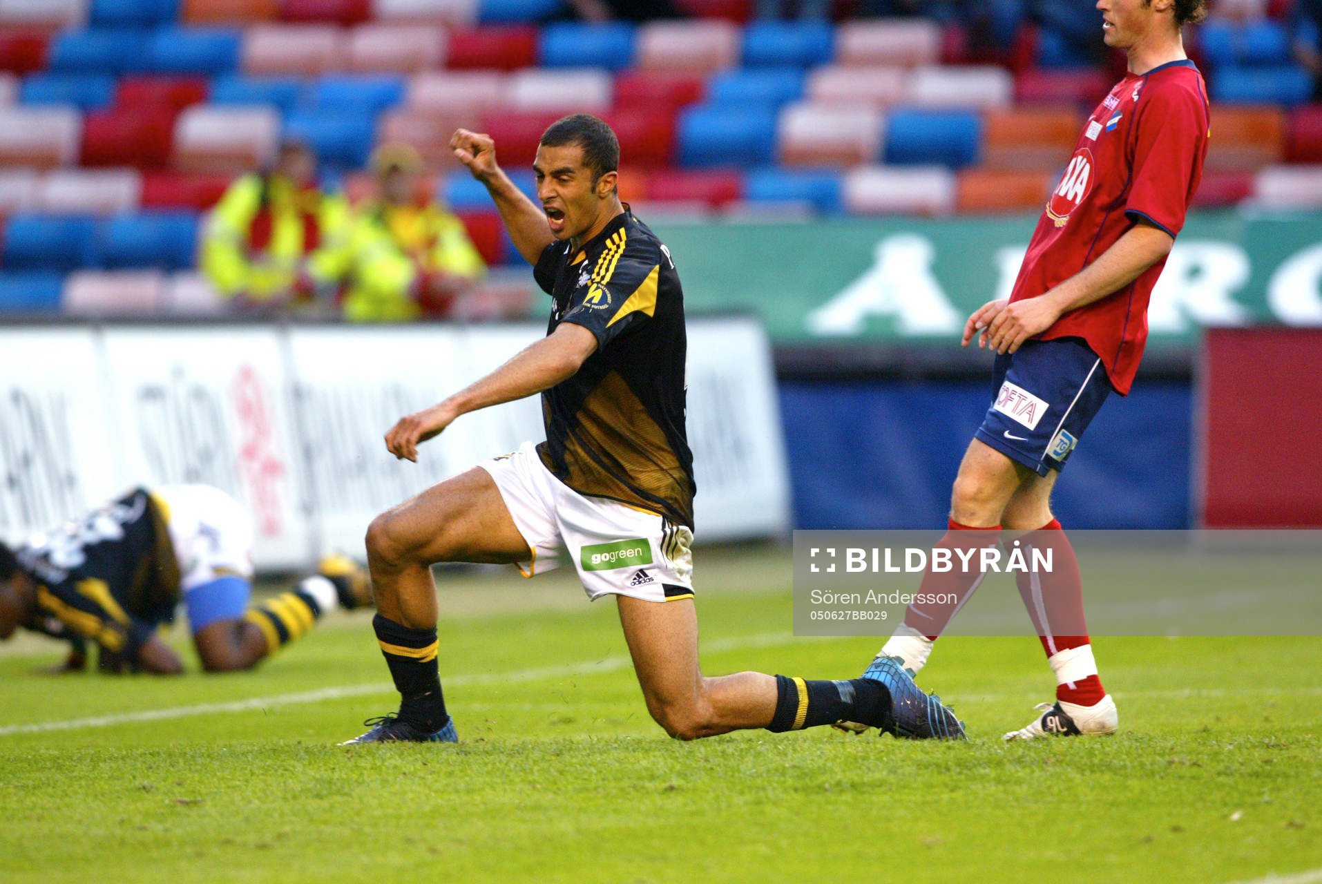  Arash Taleninejad, AIK, jubel, glädje.