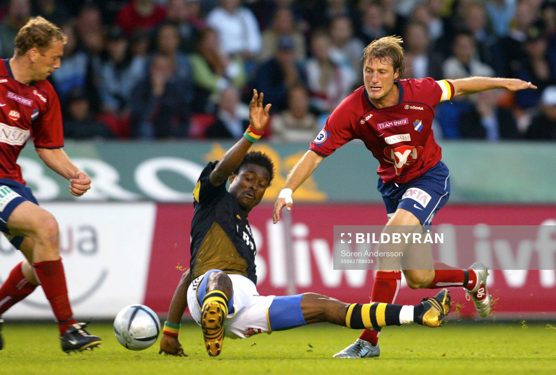 Derek Boateng, AIK och Fredrik Gustafson, Öster