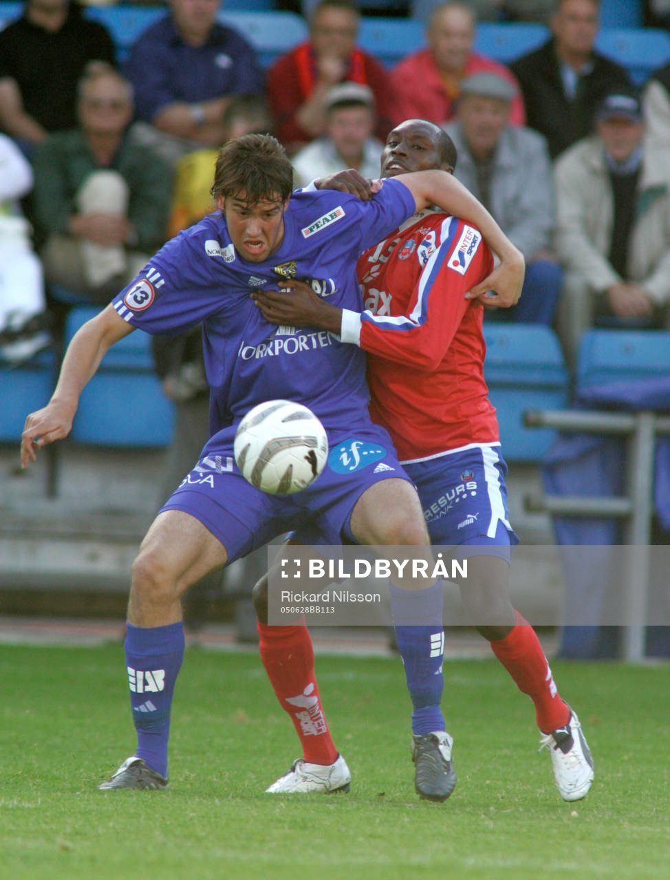 Micke Dahlberg, Sundsvall och Atiba Hutchinson, Helsingborg