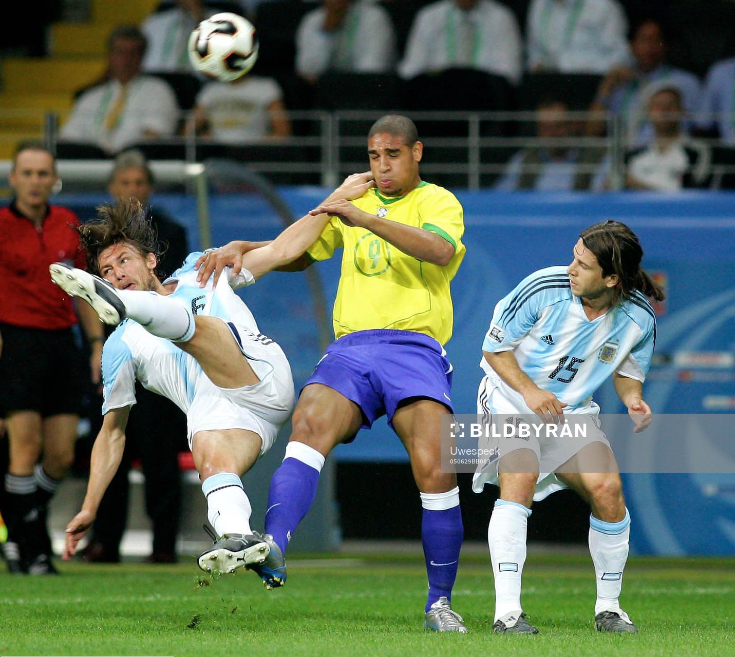 Gabriel Heinze, Adriano, Diego Placente
