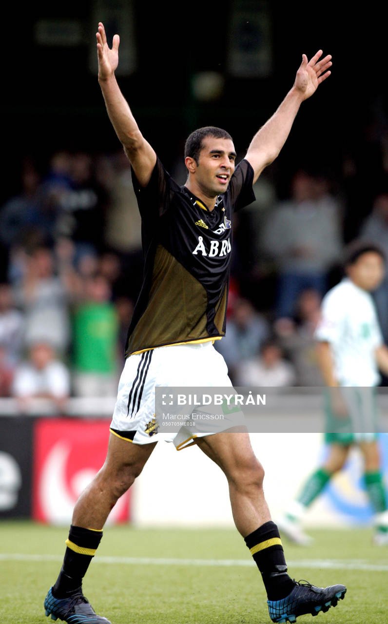   Arash Talebinejad, AIK, jubel.