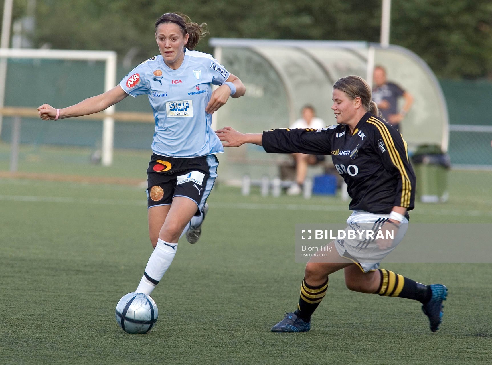 Therese Sjögran, Malmö och Hanna Jöhnk, AIK