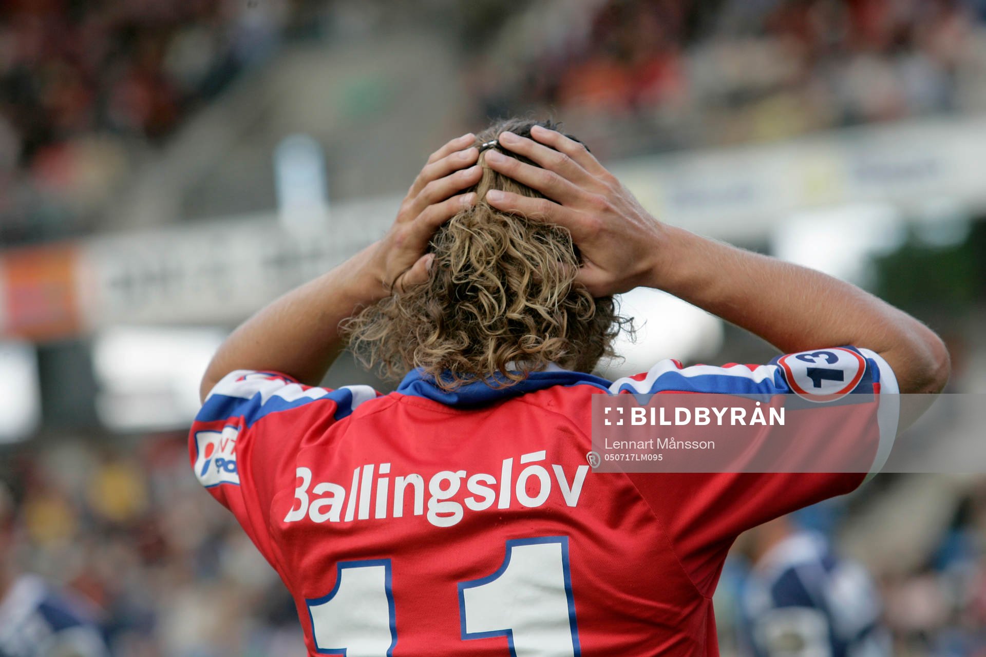 Peter Graulund. Hår, frisyr, händer, reklam, Ballingslöv
