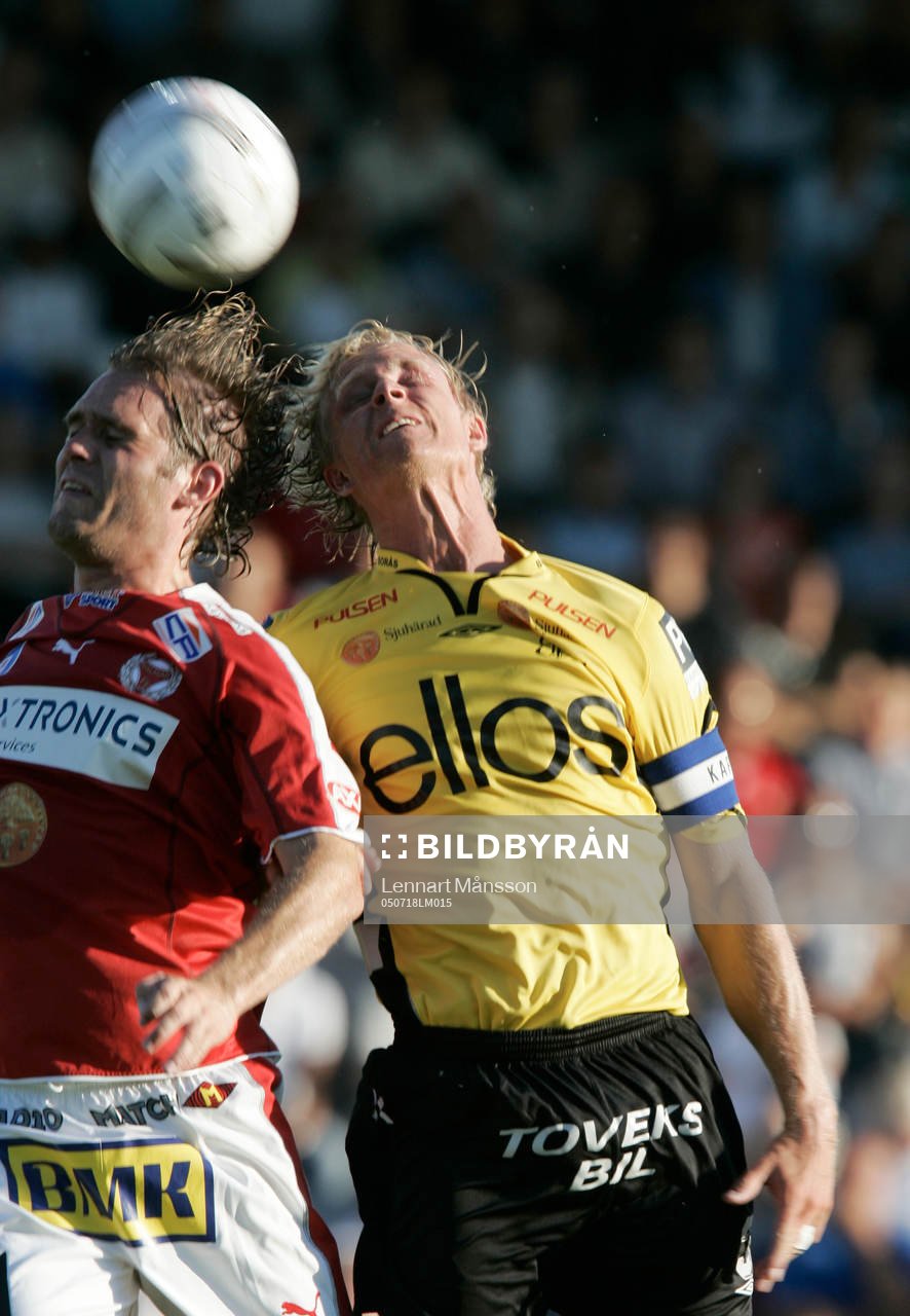 Lasse Johansson och Johan Sjöberg, nickduell