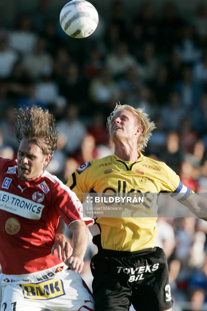 Lasse Johansson och Johan Sjöberg, nickduell