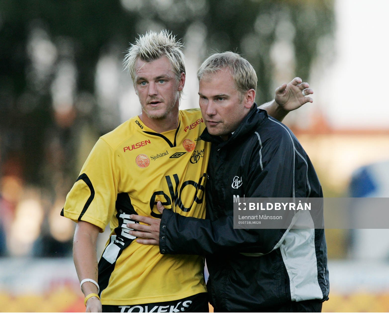 Mathias Svensson och tränare Magnus Haglund