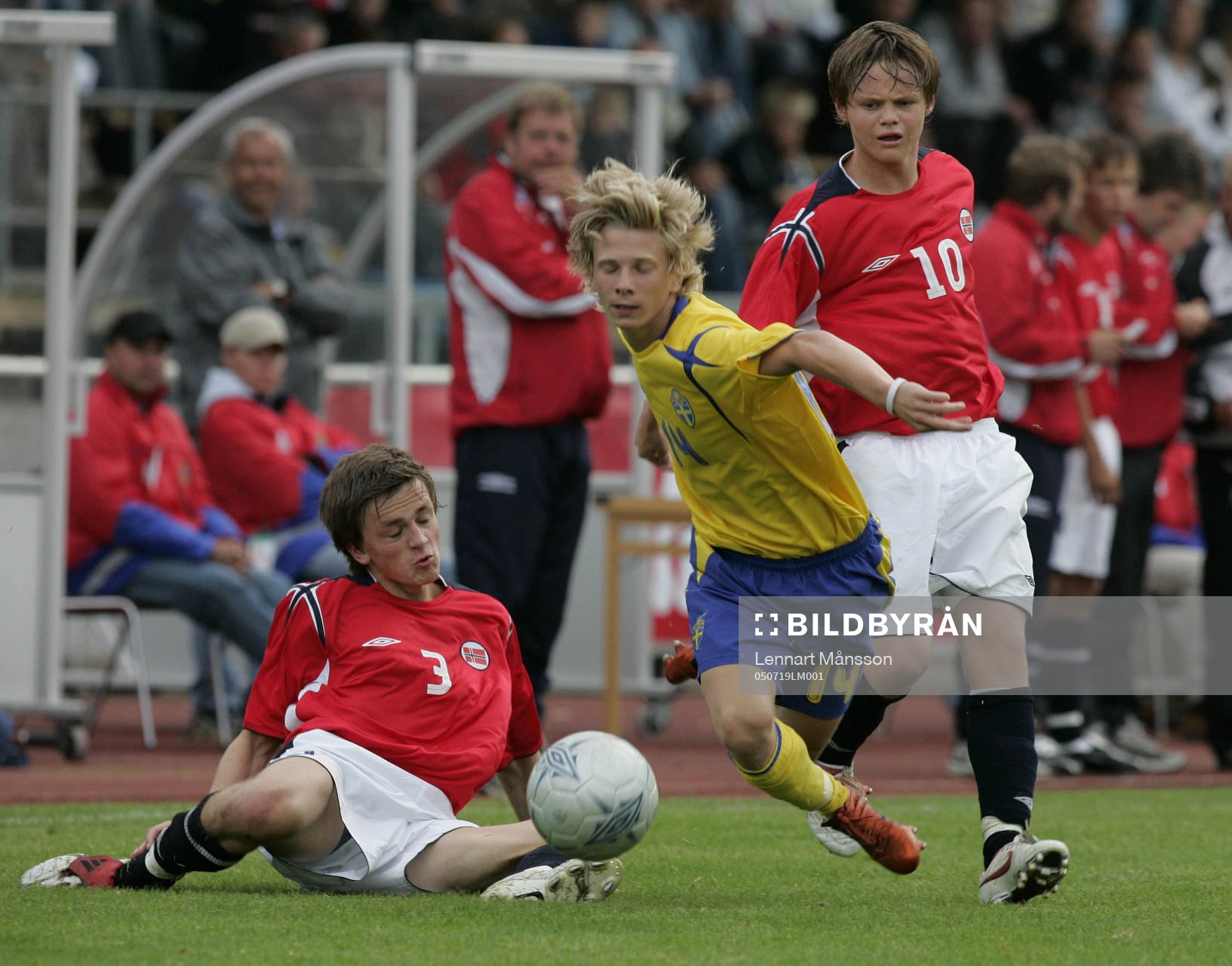 Johan Bertilsson, Carlstads United, mot John Anders Rise,