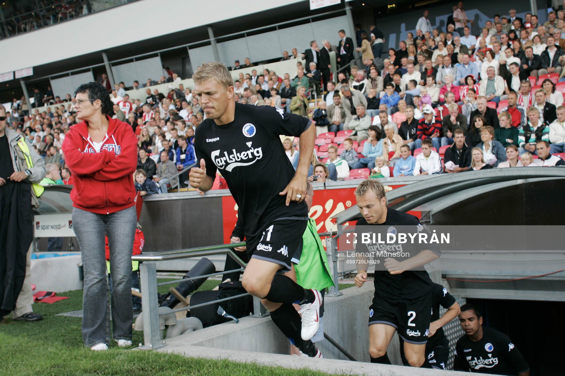 Marcus Allbäck, FCK, springer in på plan
