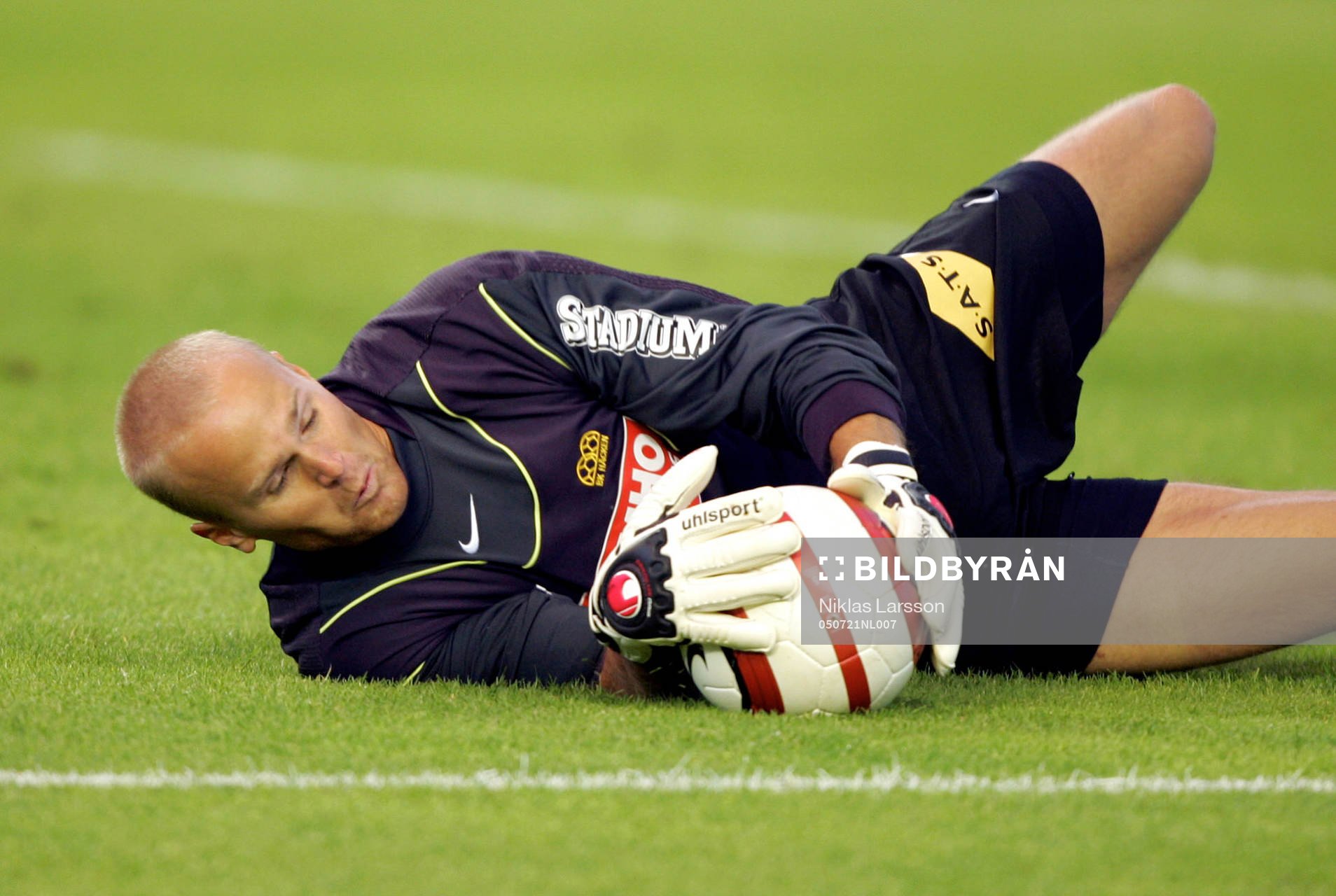 Fotboll, Allsvenskan, H‰cken-Malmˆ: Magnus Jonsson, mÂlvakt H‰cken.