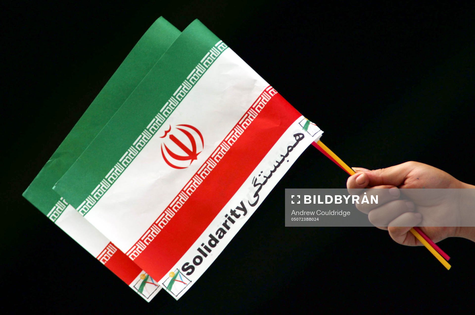 Iran, flagga, supporter