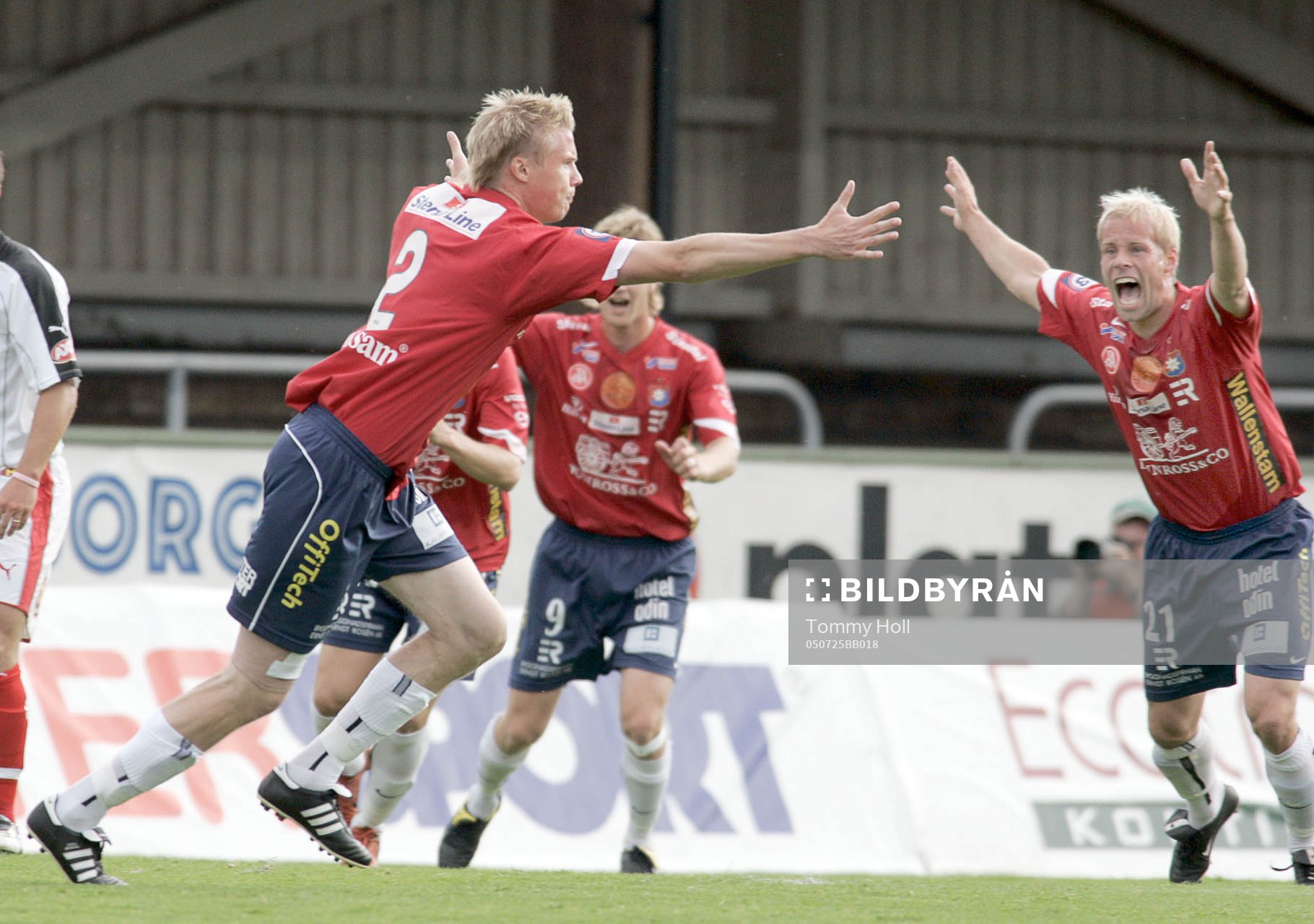  Johan Anegrund, Örgryte, jubel.