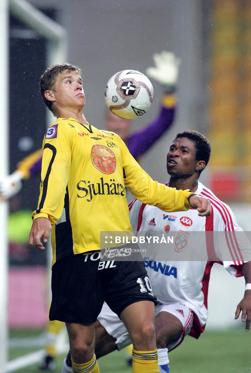 Fotboll, Allsvenskan, Elfsborg - Assyriska: Samuel Holmén och Charles Sampson
