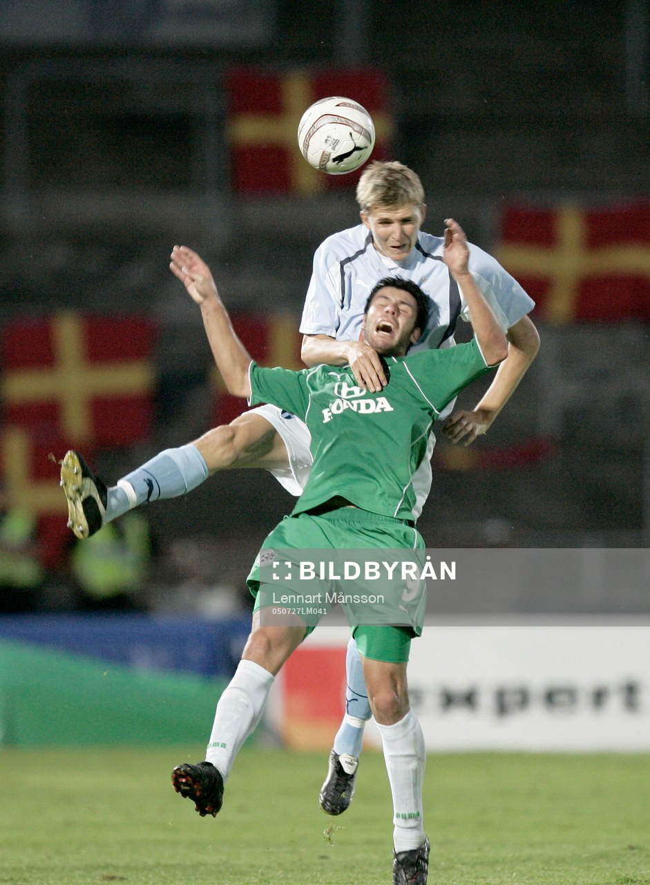 Peter Abelsson och Roberto Colautti. Nickduell
