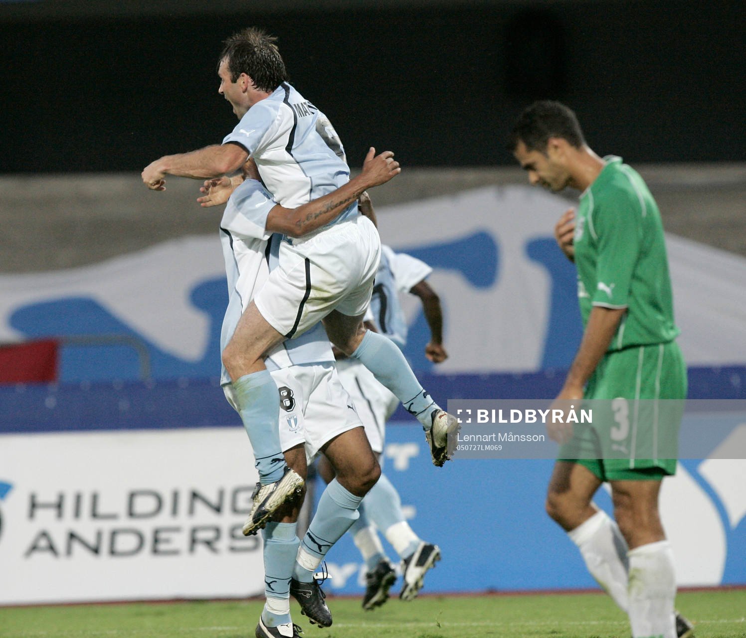  Hans Mattisson och Afonso Alves, jubel.