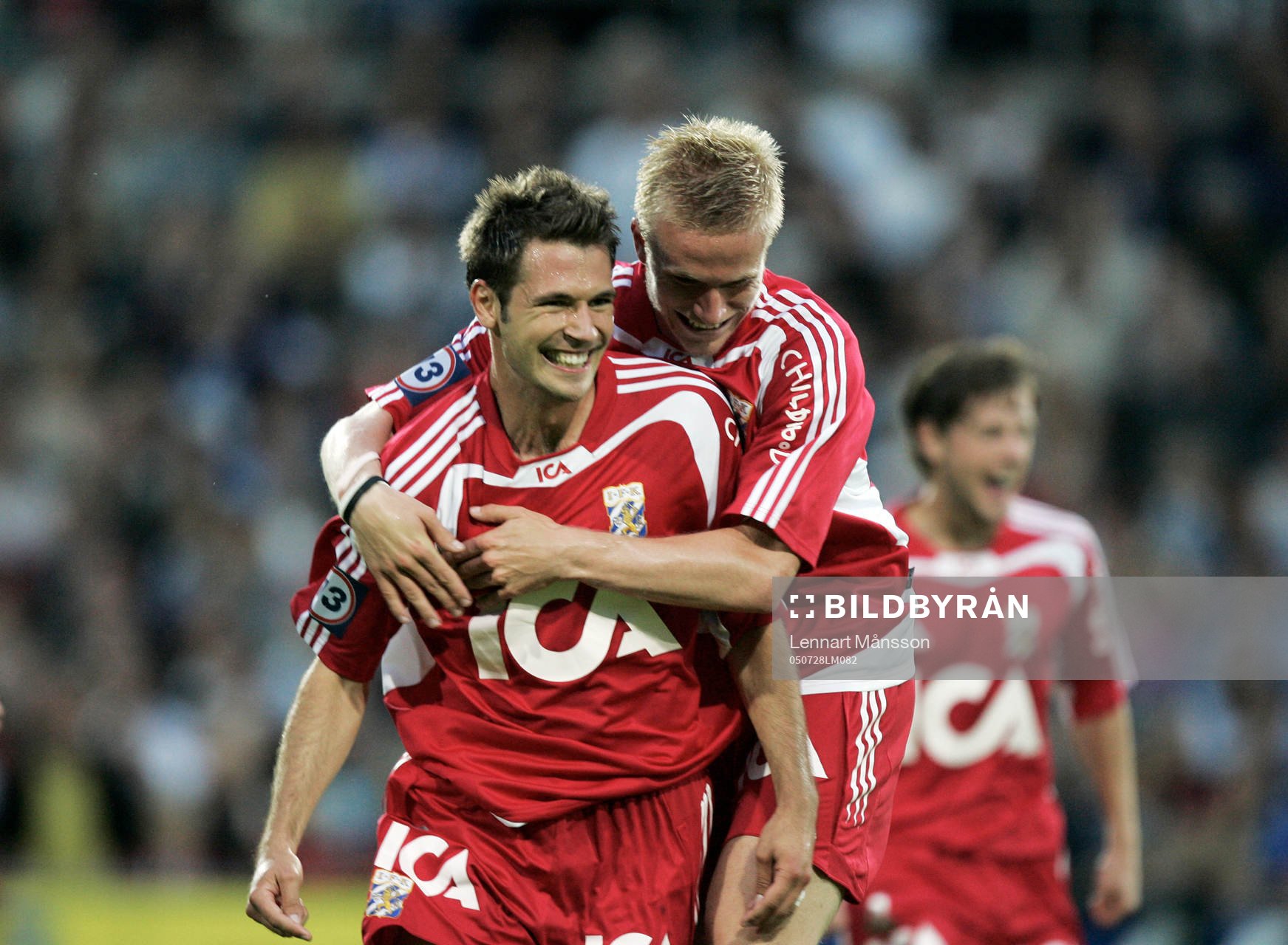 Stefan Selakovic och Oscar Wendt, jubel