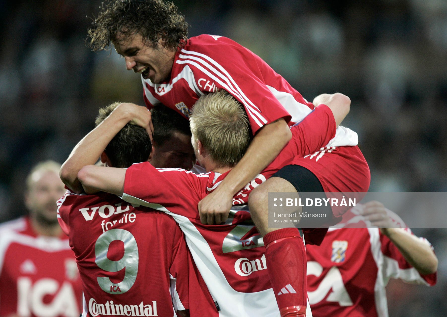 Stefan Selakovic och Kalle Svensson, jubel