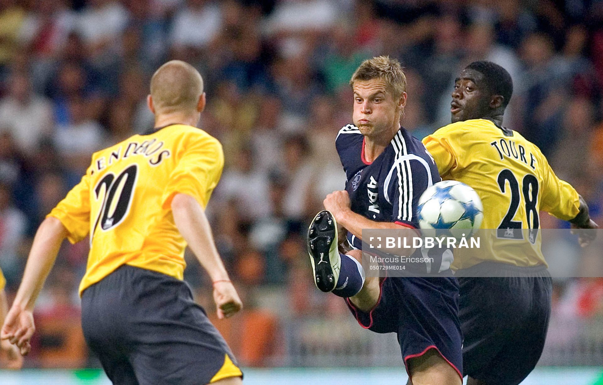 Ajax - Arsenal: Markus Rosenberg, Ajax