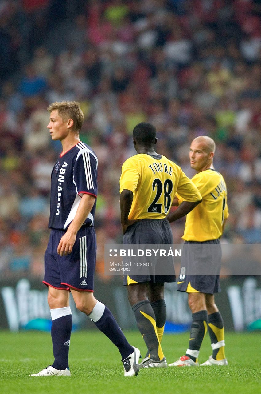 Ajax - Arsenal: Markus Rosenberg, Ajax och Kolo Touré,
