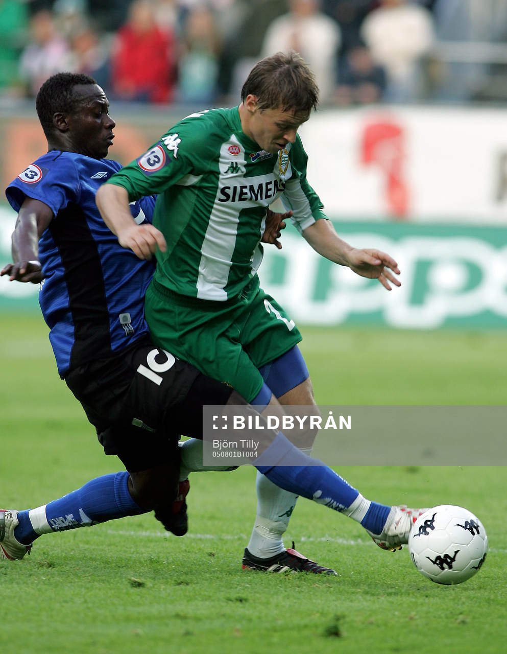 Yaw Preko, Halmstad och David Johnsson, Hammarby