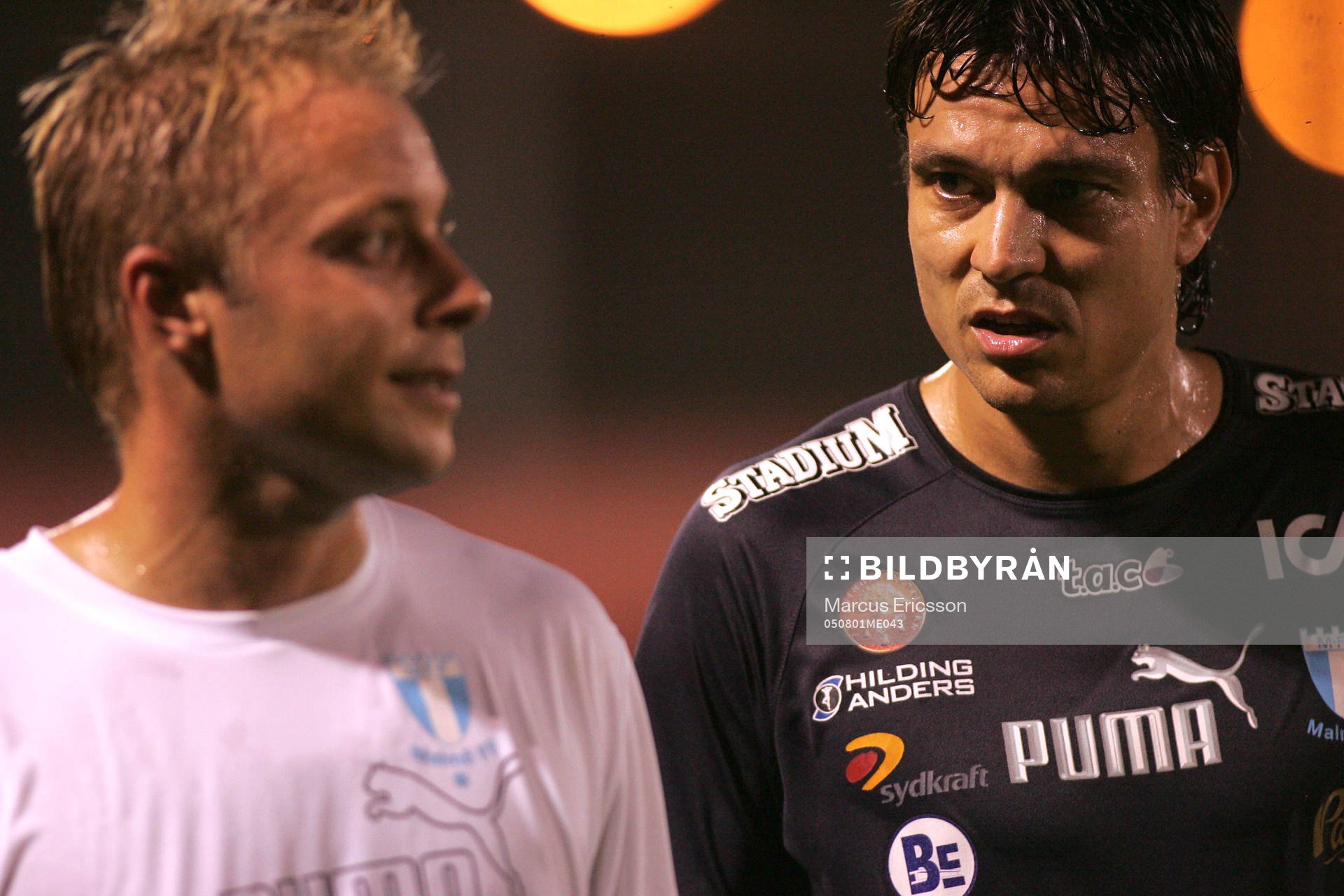 Träning Anders Andersson och Jari Litmanen