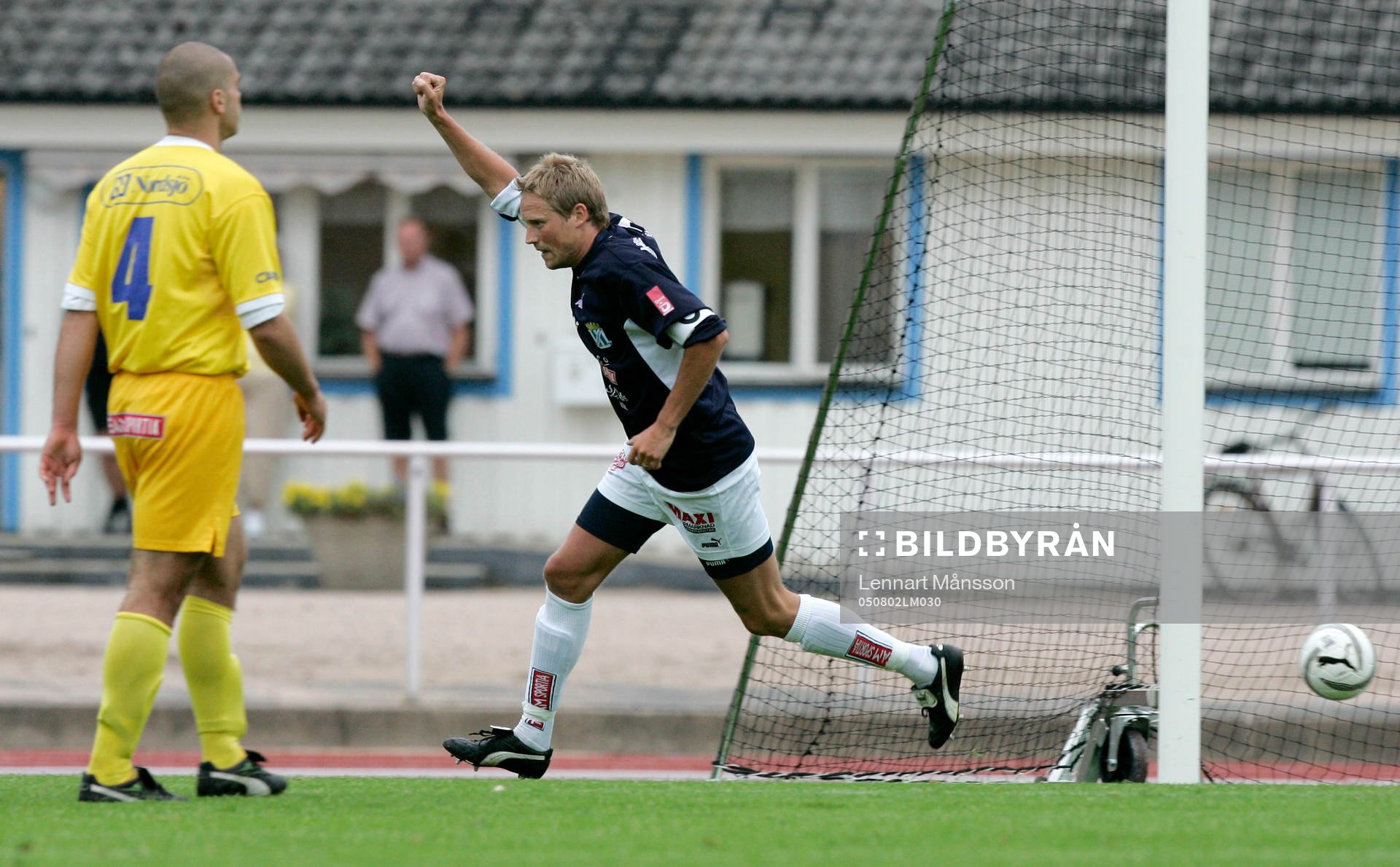   Mål, Stefan Noresson. Jubel.