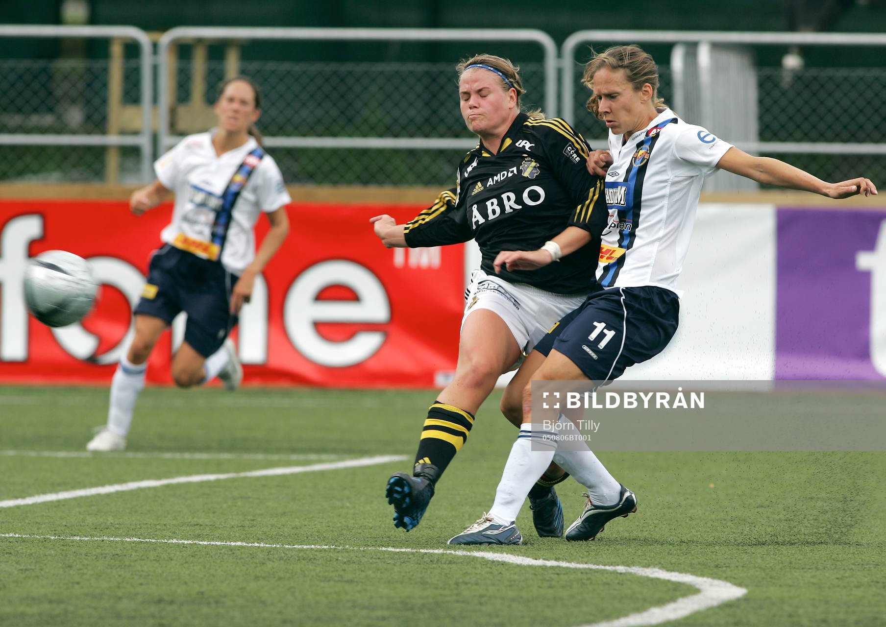 Hanna Jöhnk, AIK och Linda Fagerström,
