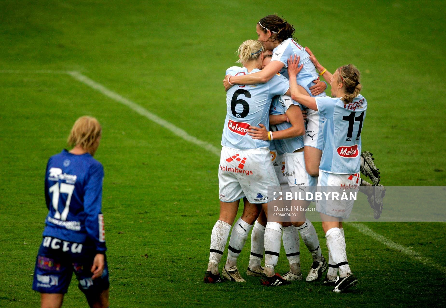 Malmö - Linköping: Therese Lundin, Malmö, har gjort 2-1,