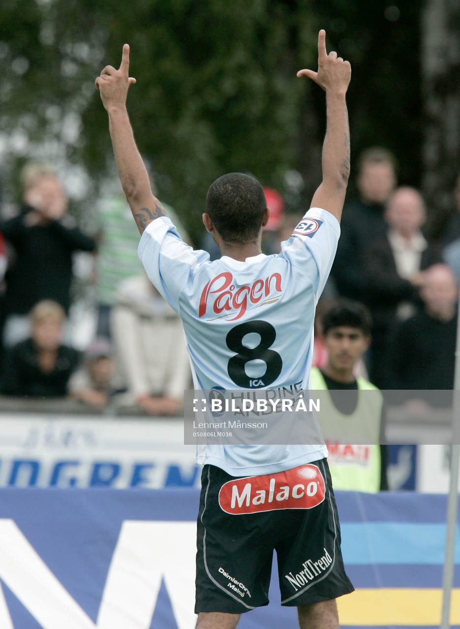 Afonso Alves, Malmö FF, jubel. Reklam, Pågen, Malaco