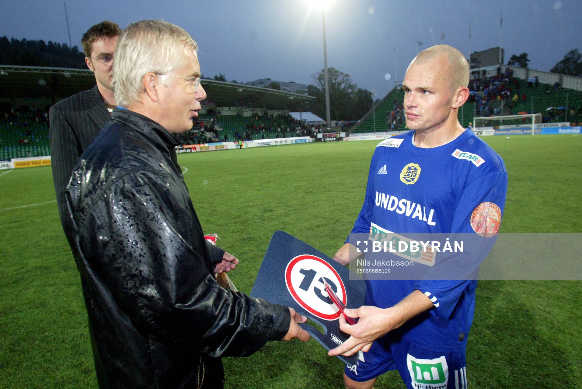 Svenska Spel. Peter Olofsson, Sundsvall tar emot pris för