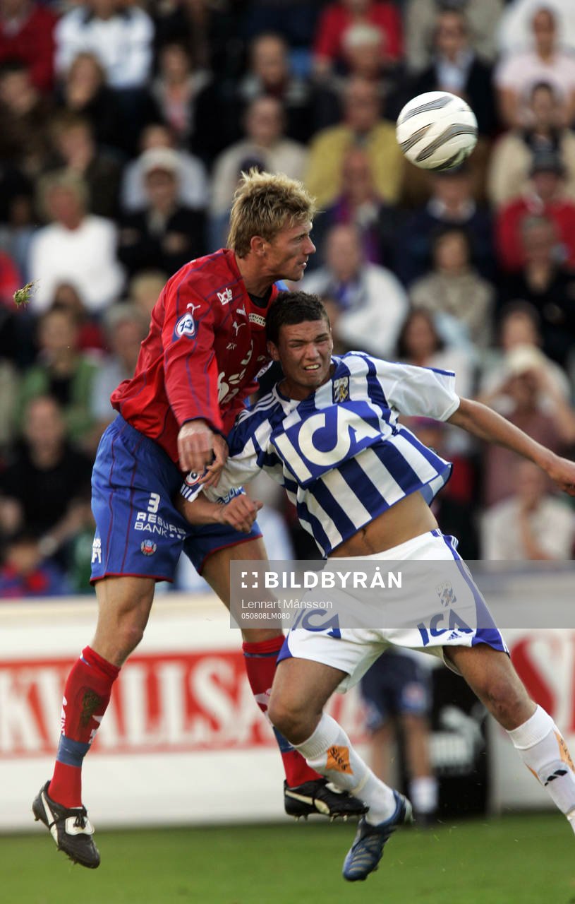Fredrik Björck tar hand om IFK:s Marcus Berg, denna gång.