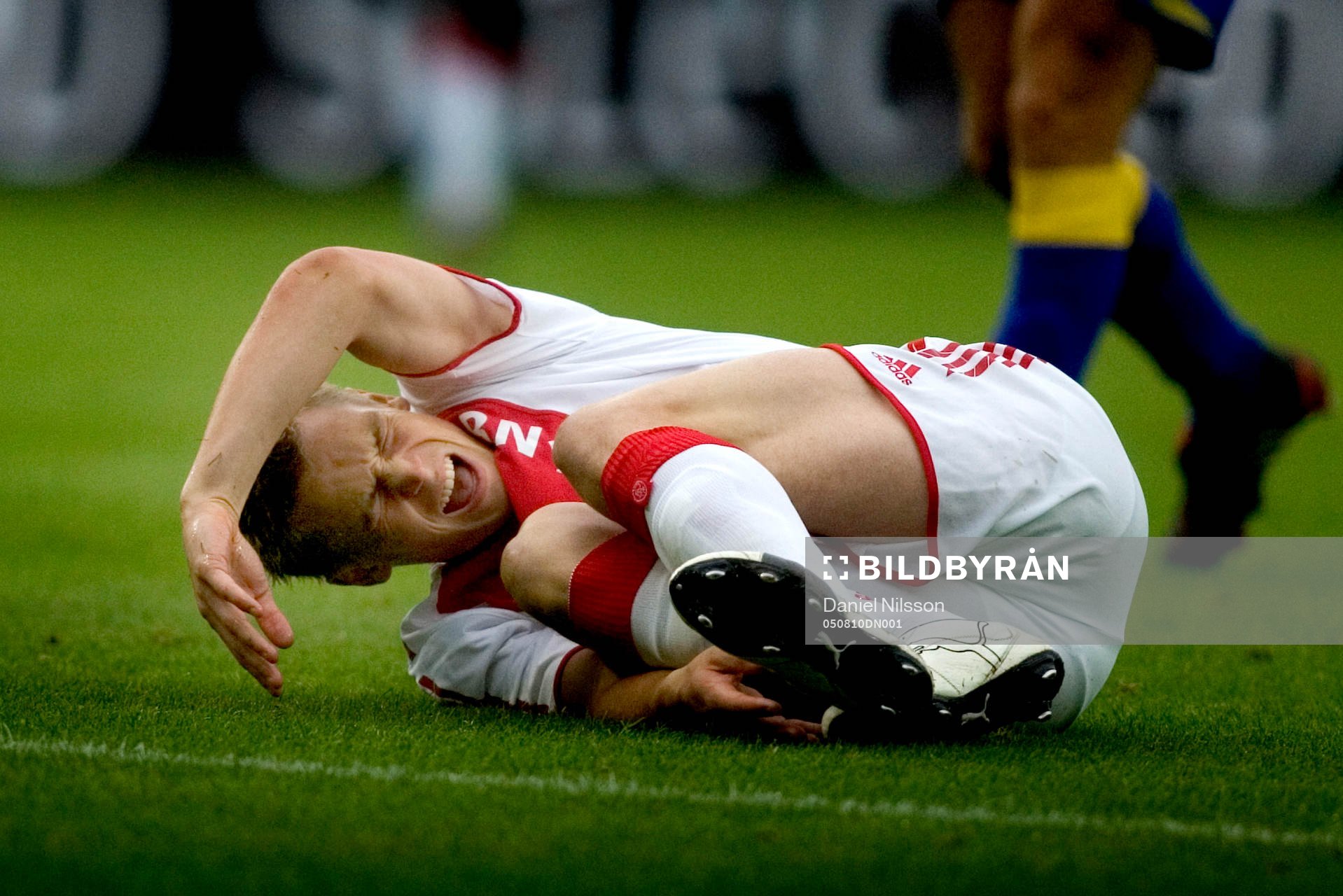 Bröndby - Ajax: Markus Rosenberg, Ajax. skada, ont,