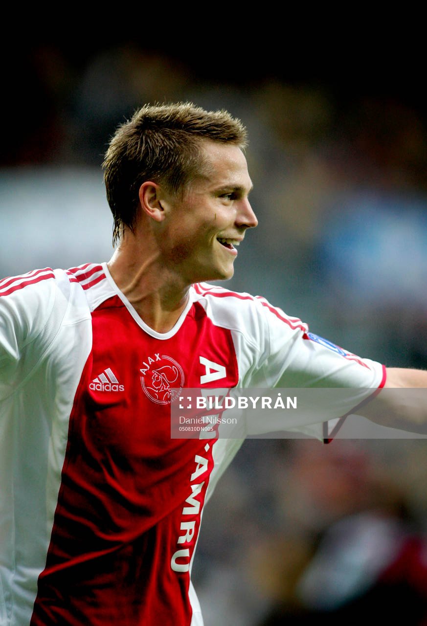 Fotboll, Markus Rosenberg, Ajax. jubel, mål, glädje