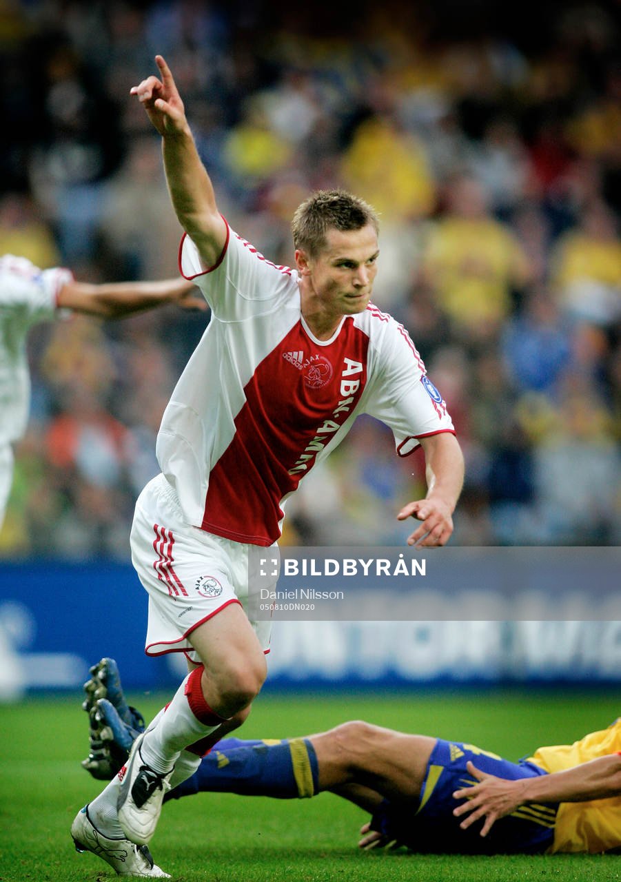 Bröndby - Ajax: Markus Rosenberg, Ajax, gjorde 1-0