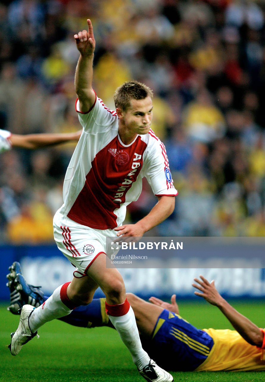 Bröndby - Ajax: Markus Rosenberg, Ajax, gjorde 1-0