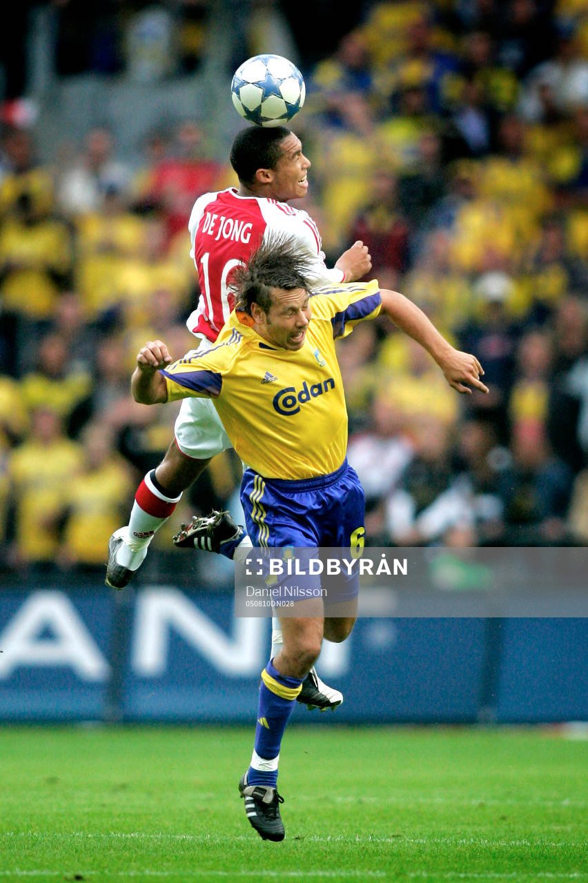 Bröndby - Ajax: Marcus Lantz, Bröndby och Nigel De Jong,
