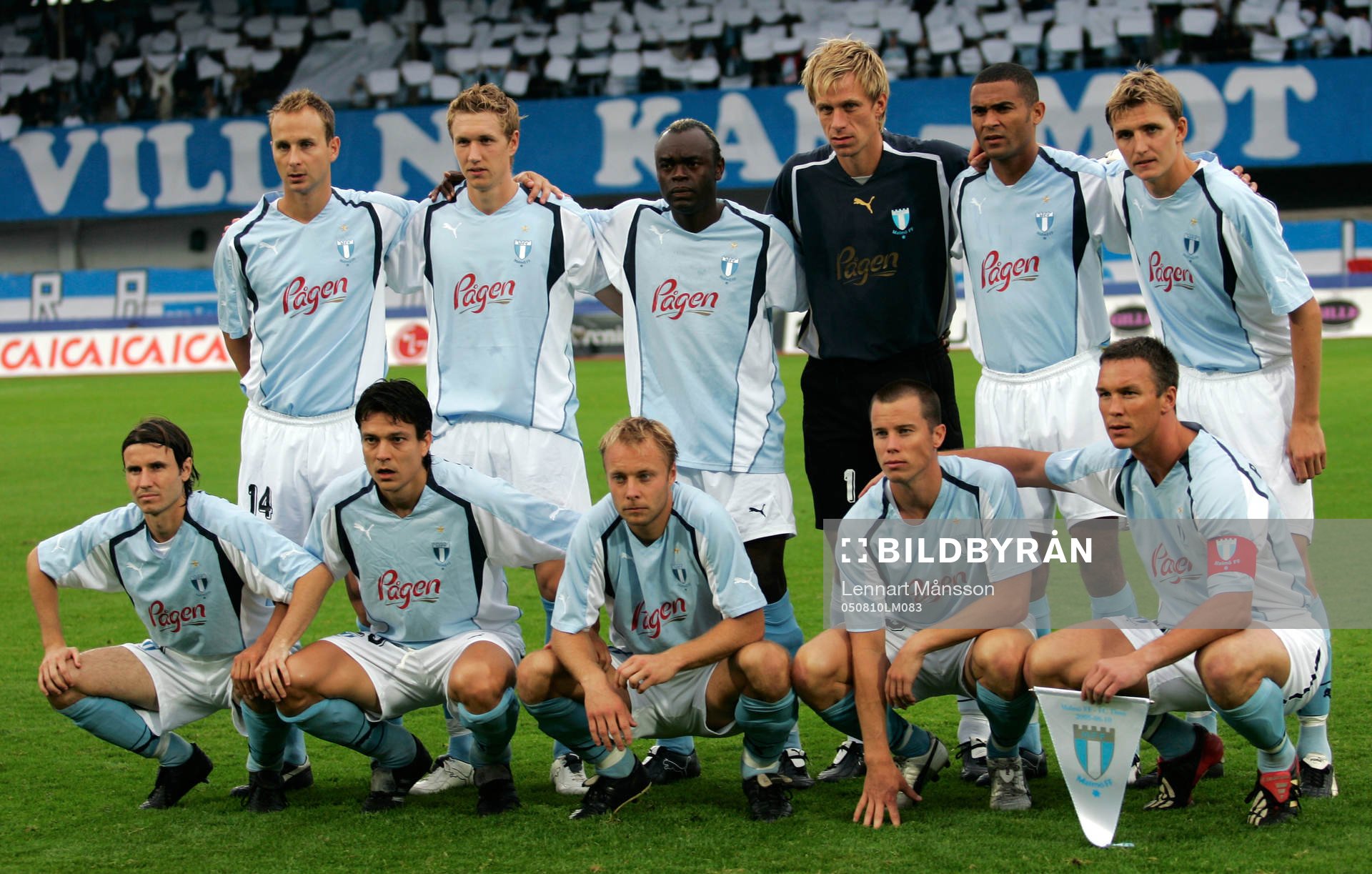 Fotboll, Champions League, Malmö FF, lagbild, startelva