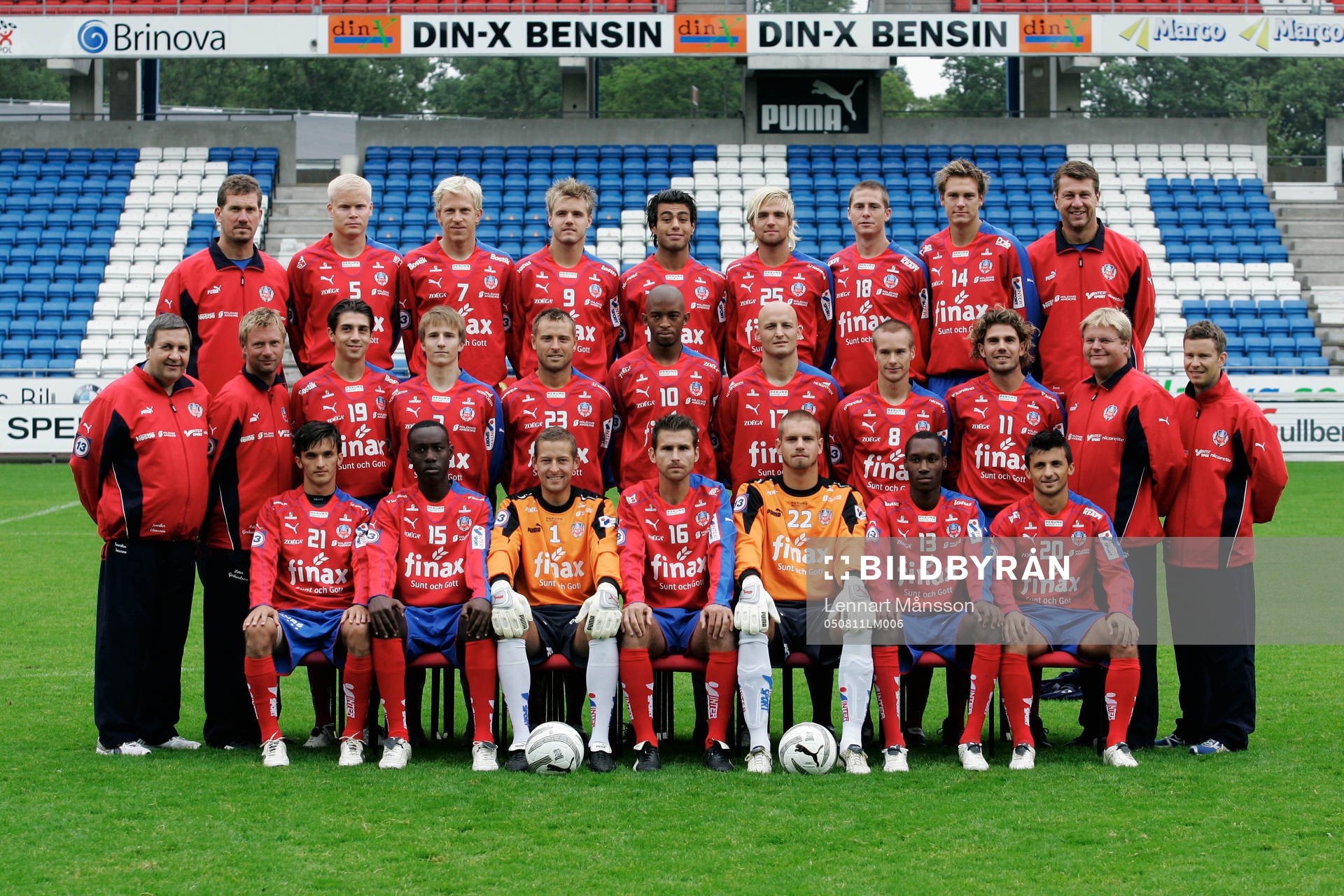 Fotboll, Allsvenskan,  Helsingborg, lagbild.