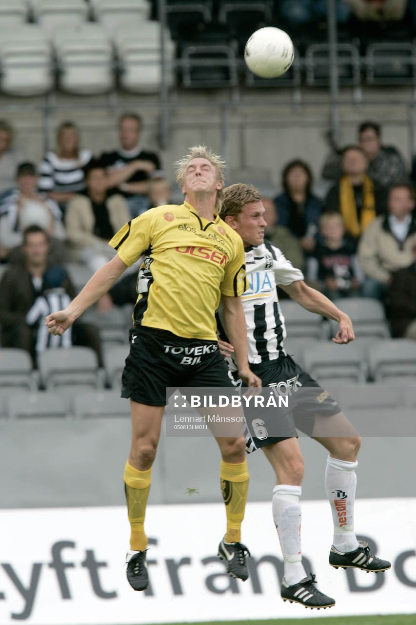 Mathias Svensson och Pontus Segerström. Nickduell