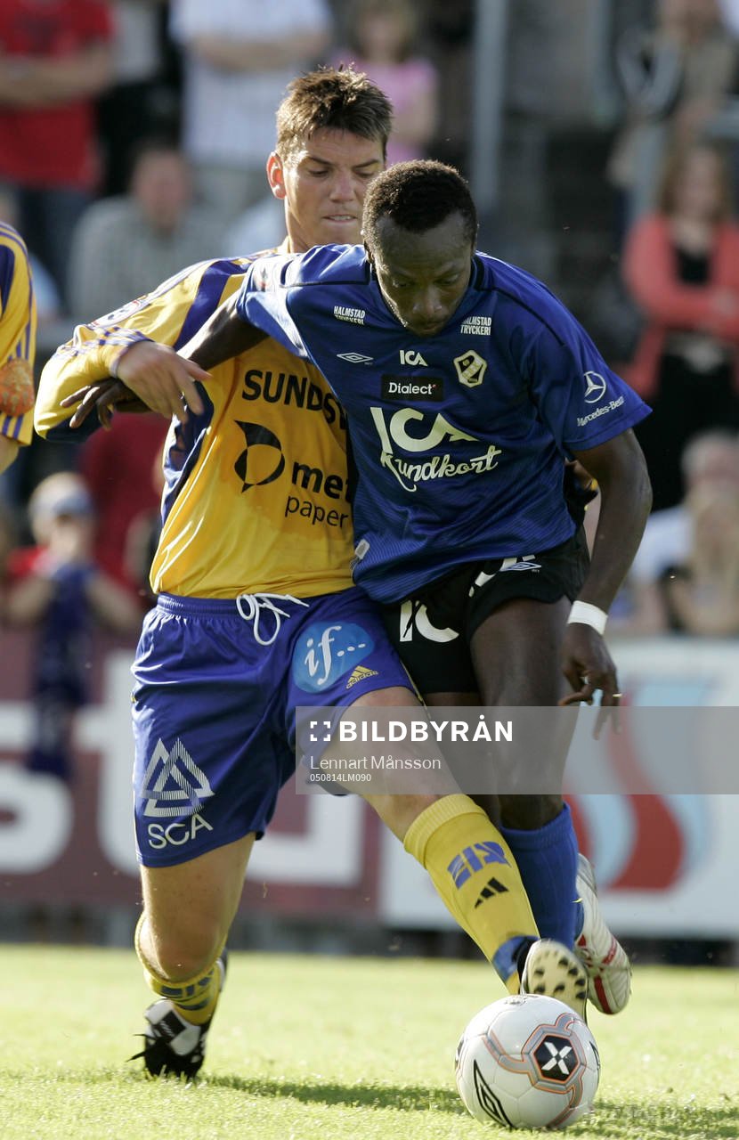 3-0, Yaw Preko fälls av Johan Andersson, straff