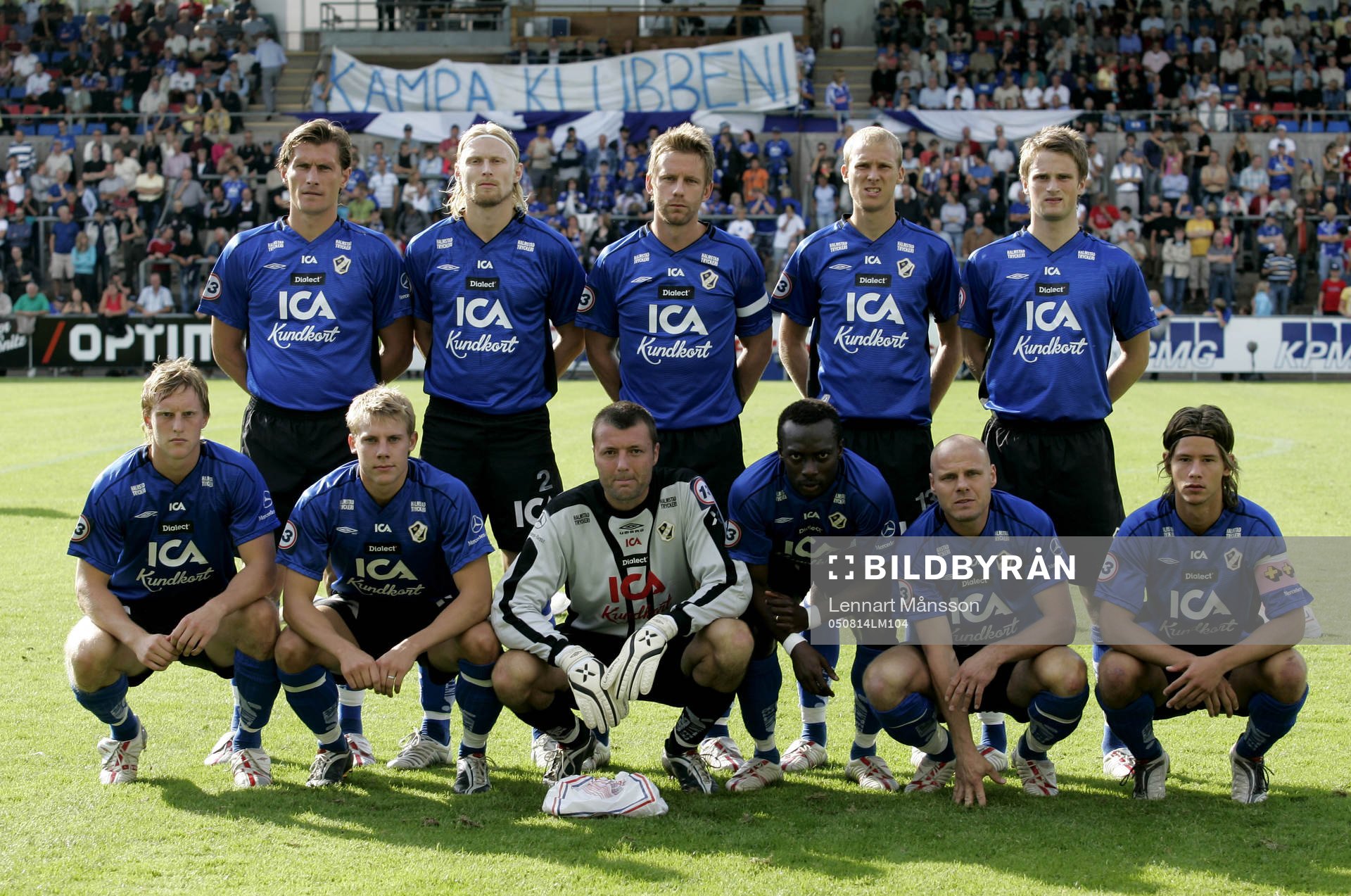 Fotboll, allsvenskan, Halmstad, lagbild, startelva. 