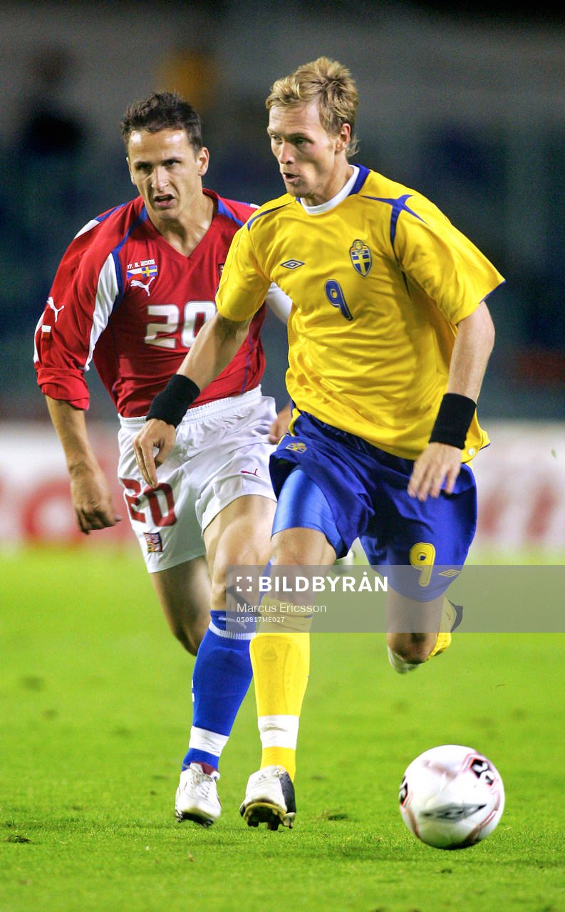 Christian Wilhelmsson och Zdenek Pospech