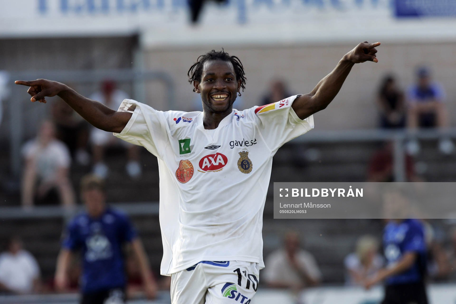 Fyra bortamål, Gefle, jubel, allra mest Rene Makondele som