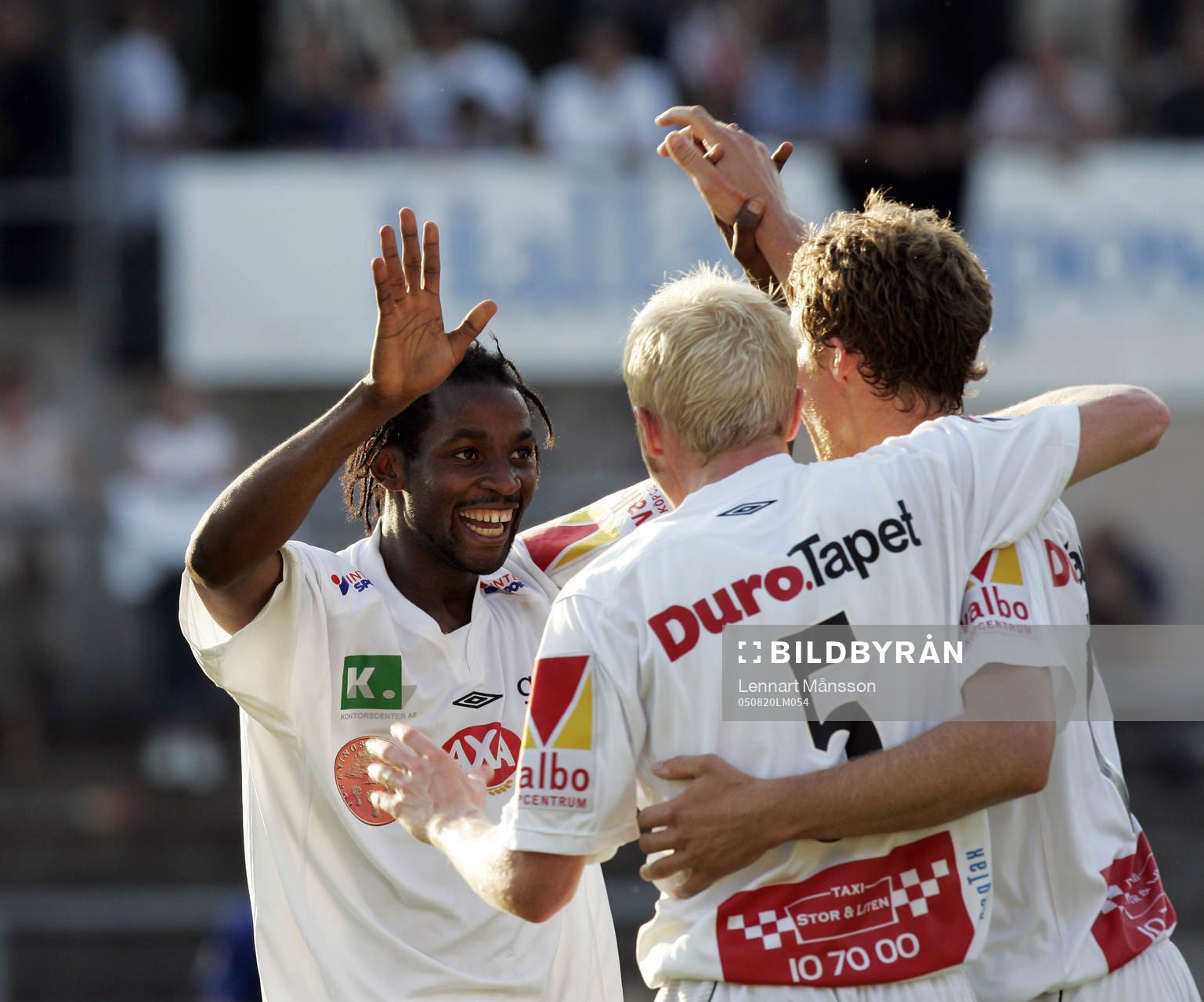 Fyra bortamål, Gefle, jubel, allra mest Rene Makondele som